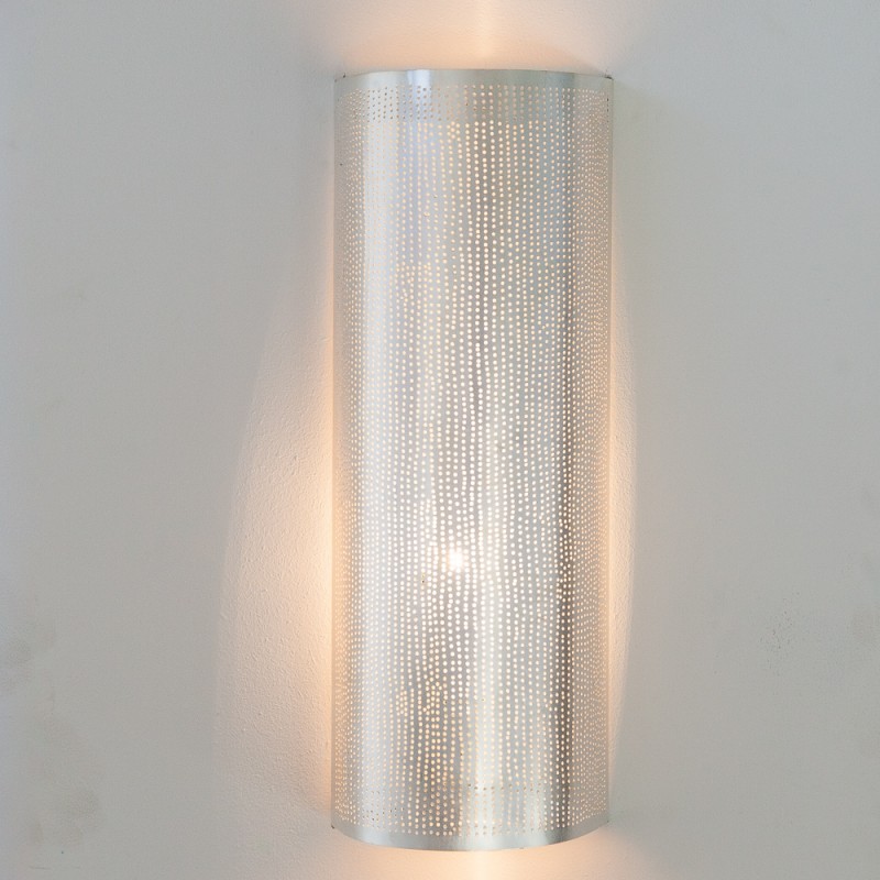 WALL LAMP FLSK BRASS SILVER PLATED 50 - WALL LAMPS WALL LAMP FLSK BRASS SILVER PLATED 50 - WALL LAMPS